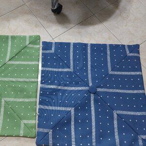 Thin Fabric Pillow Cushion Covers Case Samples NO ZIPPERS 4 PIECES